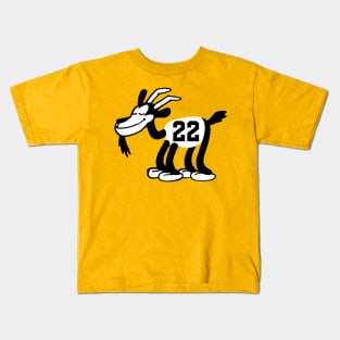 Caitlin Clark GOAT 5, Classic Steamboat Willie Goat Kids T-Shirt